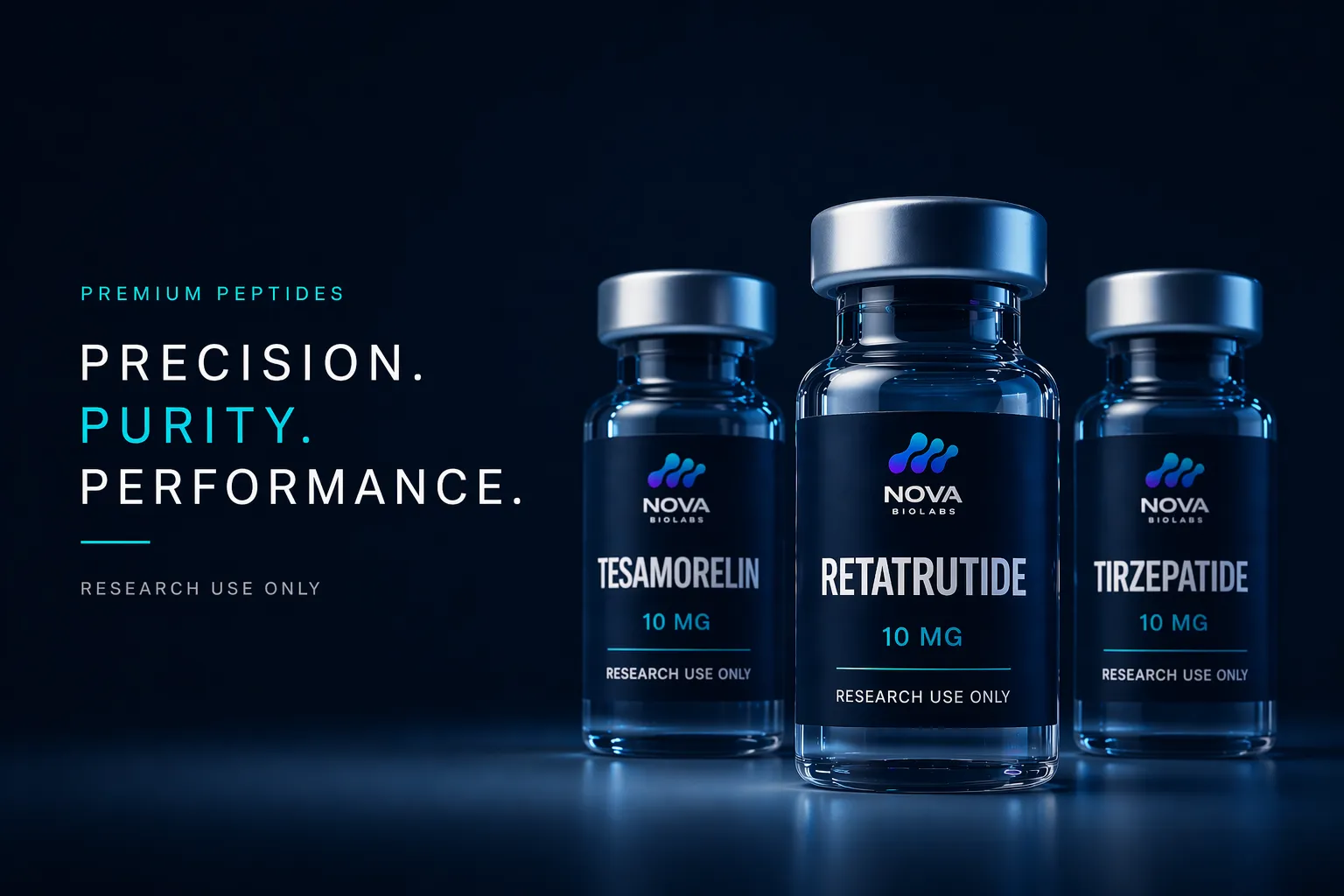 Nova Biolabs research peptide range